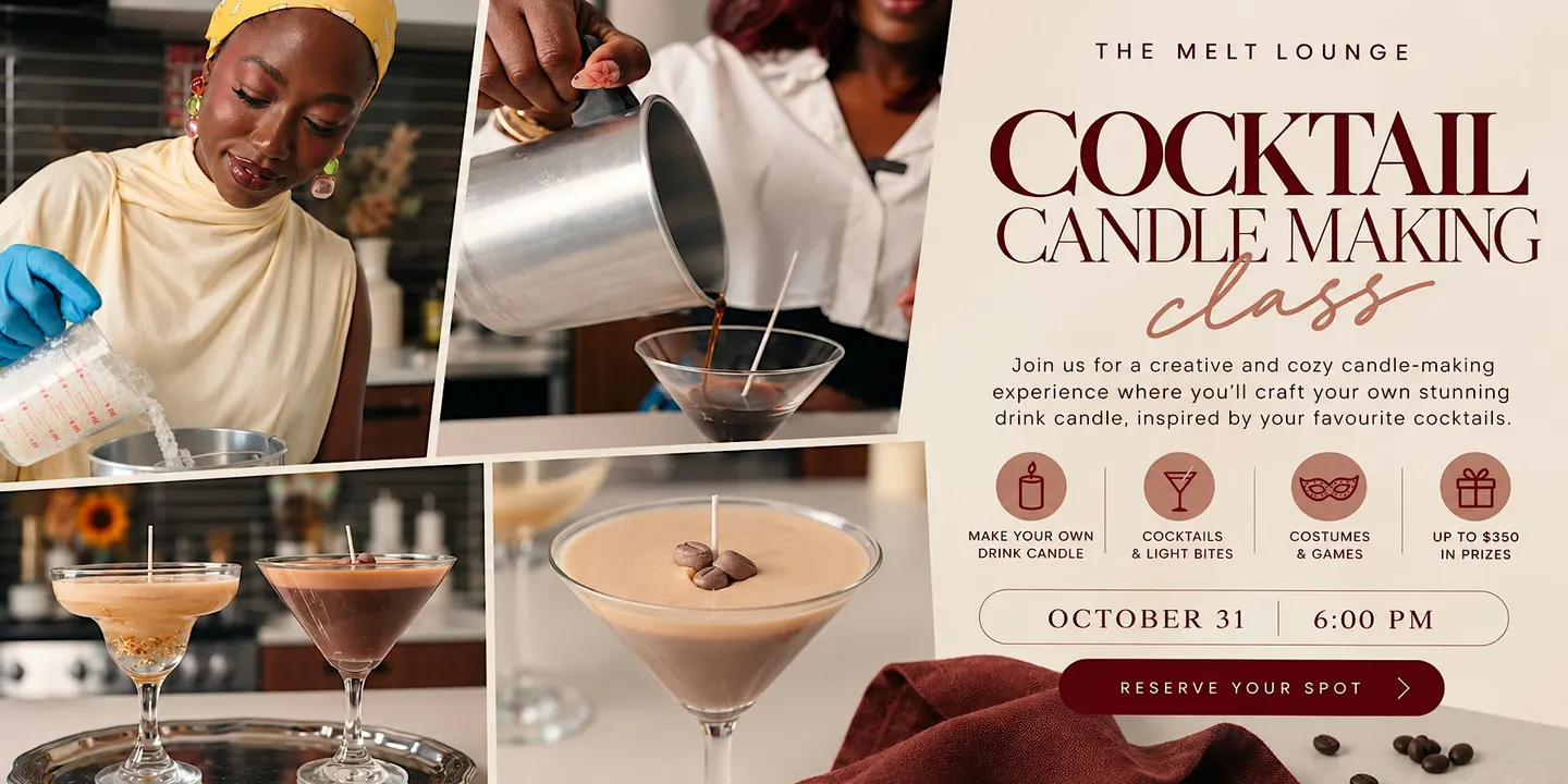Boos & Booze: A Candle + Cocktail Experience ️