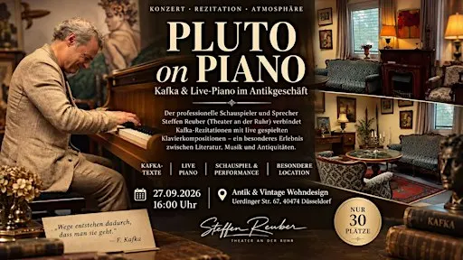 Pluto on Piano - Kafka Live Piano im Antikgeschäft