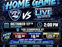 Petersburg Live Wires Professional Basketball Team Season Opener
