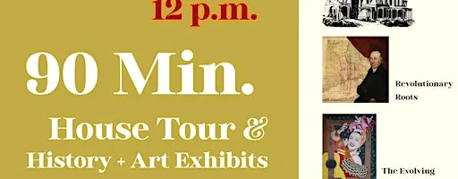 90-min. Guided House Tour: 12 – 1:30pm (Oct. 7 – Nov. 25, 2026)
