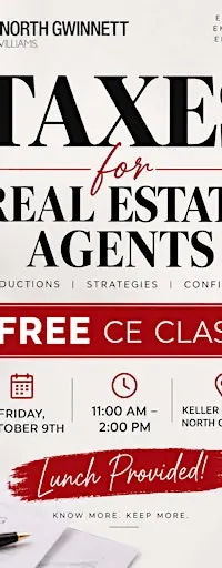 CE Class: Taxes for Real Estate Agents