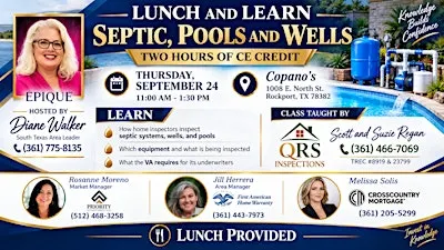 Lunch & Learn: Septic, Pools & Wells