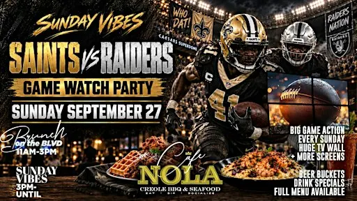 SAINTS vs RAIDERS After Party WESTBANK SUNDAYS ♍ Virgo Birthday Day Social
