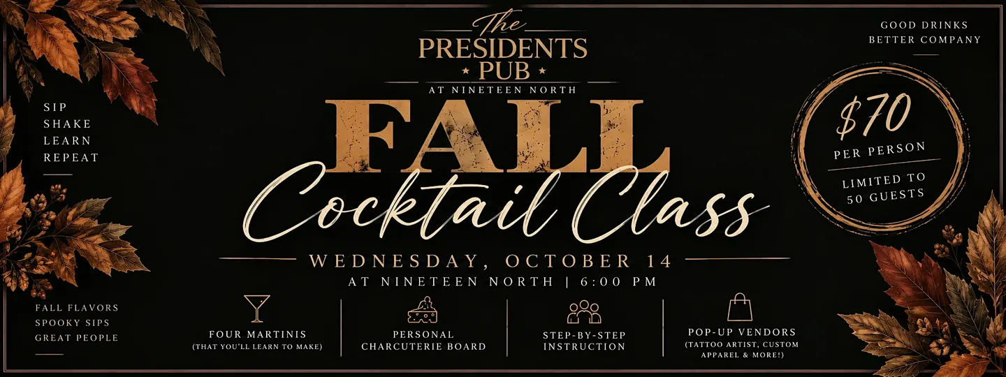 FALL MARTINI COCKTAIL CLASS