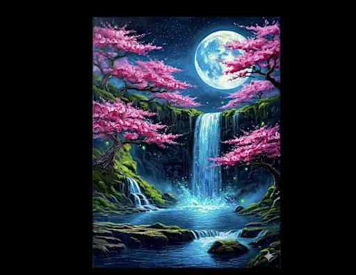 Paint & Sip: "Waterfall w/Cherry Blossoms"