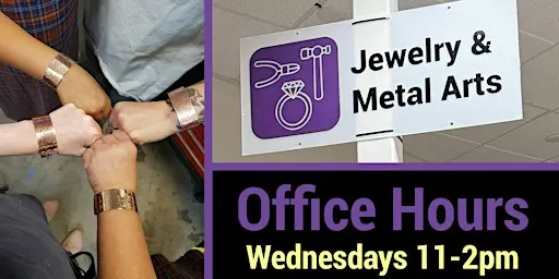 FREE TO MEMBERS. Jewelry & Metal Arts Office Hours w/ Alison M.