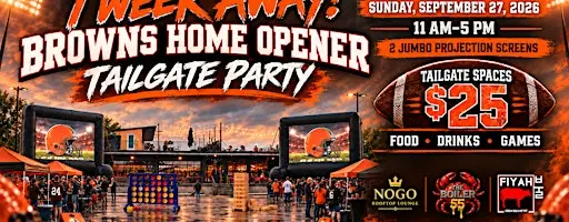 Cleveland Browns Home Opener Tailgate Party