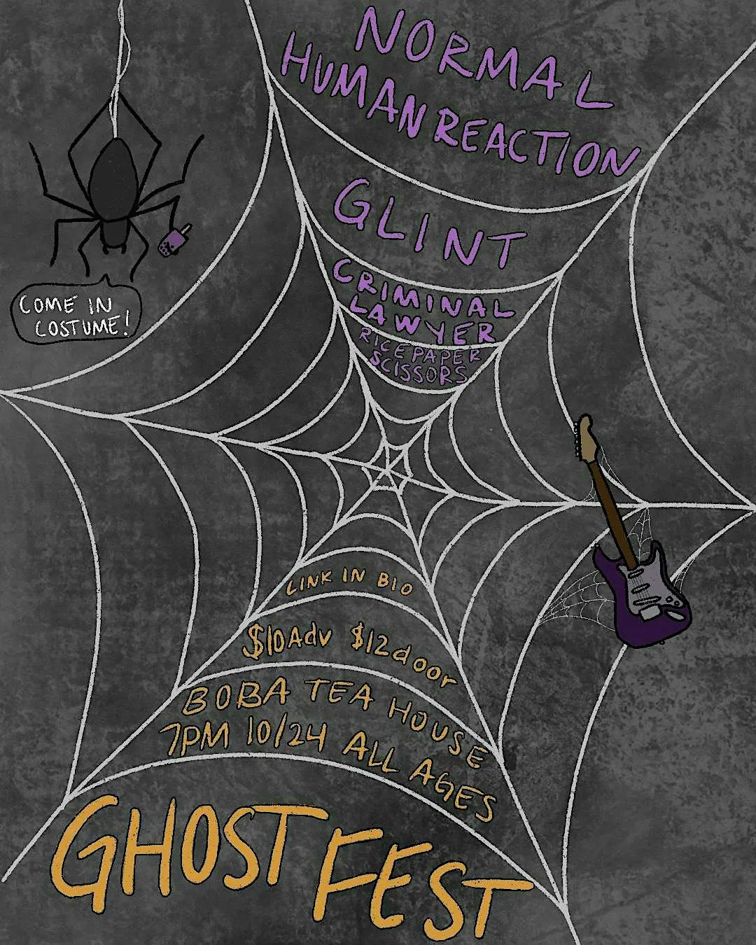 Ghost Fest: A Night of Alt Rock Bands at University Boba Tea House