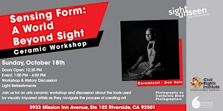 Sensing Form: A World Beyond Sight Ceramic Workshop