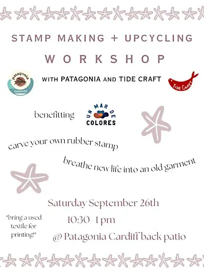 Patagonia Stamp + Upcycle Workshop - 9.26