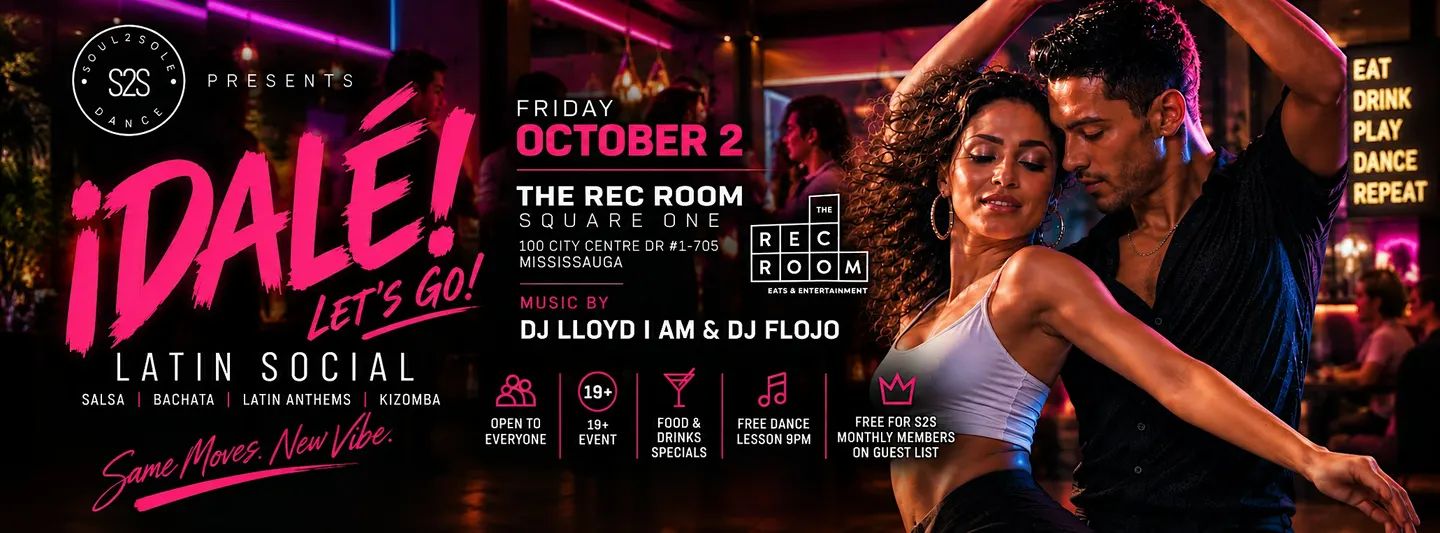 ¡DALE! Mississauga Latin Social at the Rec Room