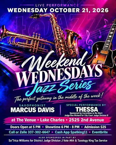 Weekend Wednesdays Jazz Series at The Venue Lake Charles