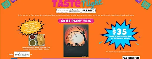 Paint & Taste Night at Sabroso Cocina Maplewood 10/14