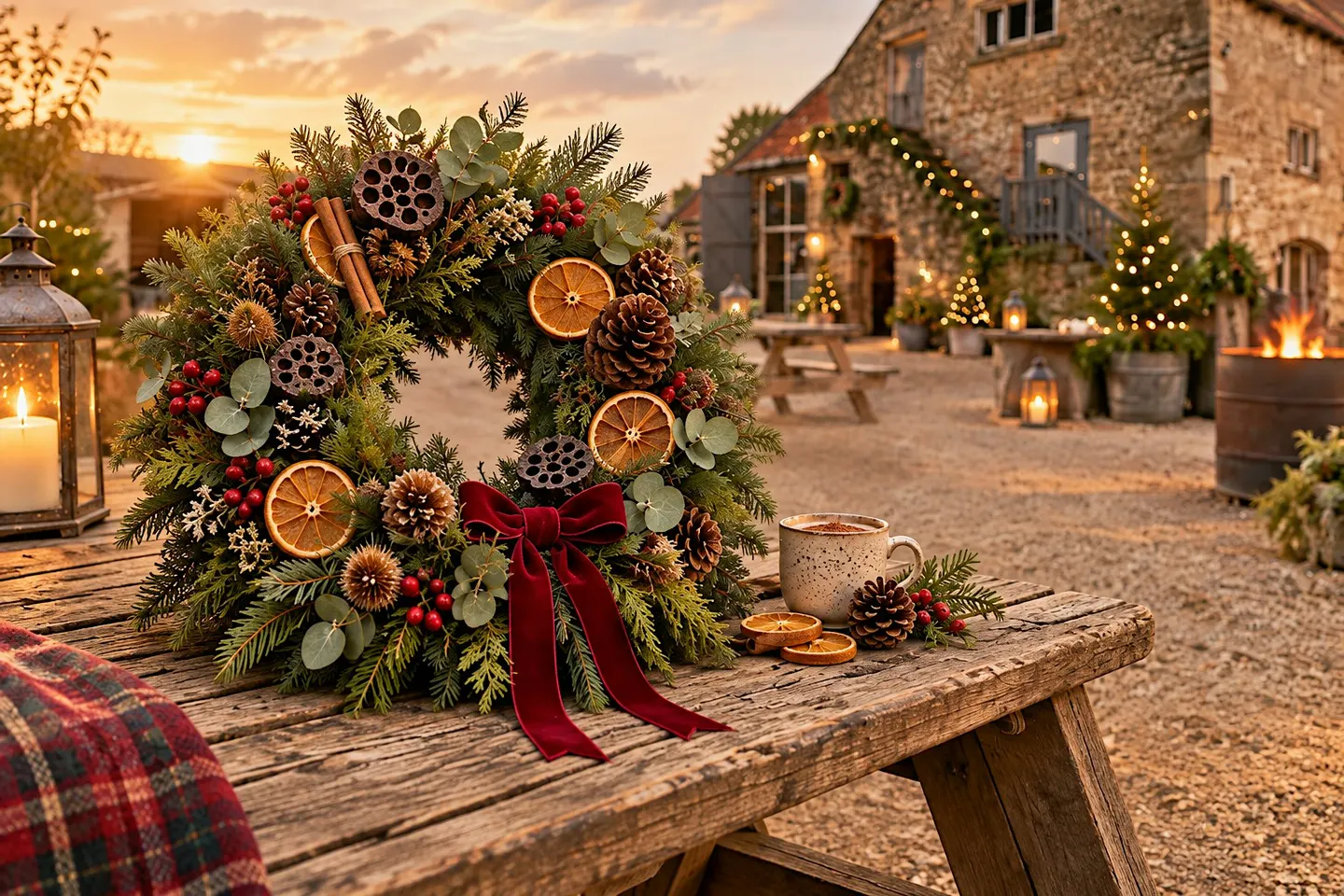 Christmas Wreath Workshop at Owd Barn