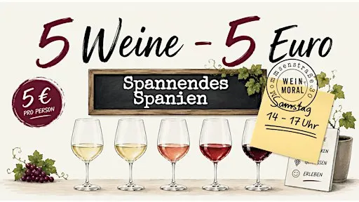 5 Weine - 5 Euro: Spannendes Spanien