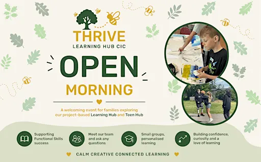 Thrive Teen Hub Open Afternoon, education support for 12-16 year olds