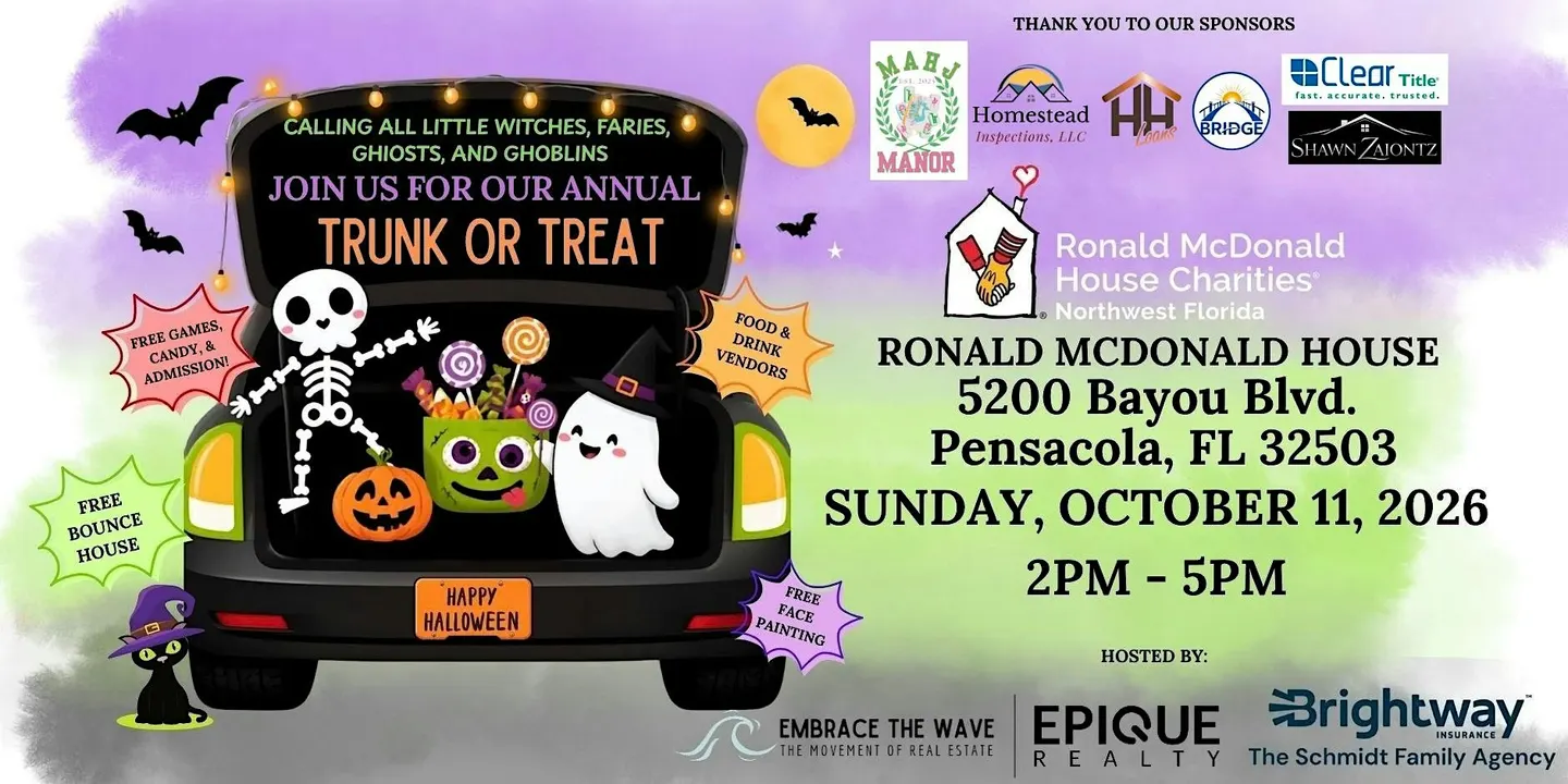 2nd Annual Trunk or Treat at The Ronald McDonald House Pensacola