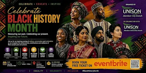 Celebrate Black History Month with Unison Aberdeen City Branch