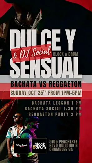 Dulce y Sensual & DJ Social @ Block & Drum: Bachata vs Reggaeton