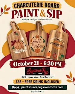 Charcuterie Board Paint & Sip at Square Peg Pizzeria