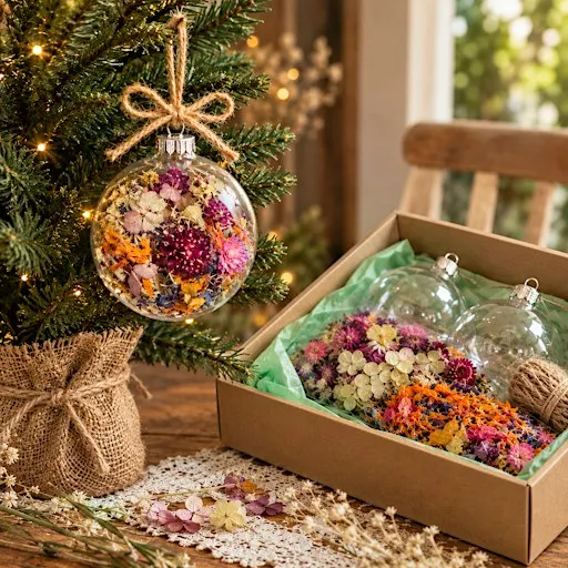 Dried Flower Christmas Ornament Workshop