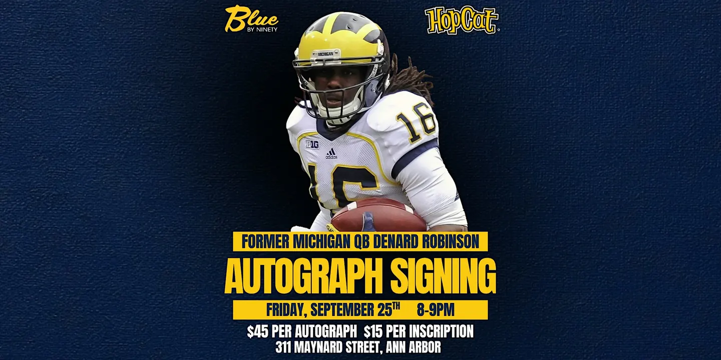 Denard Robinson Autograph Signing
