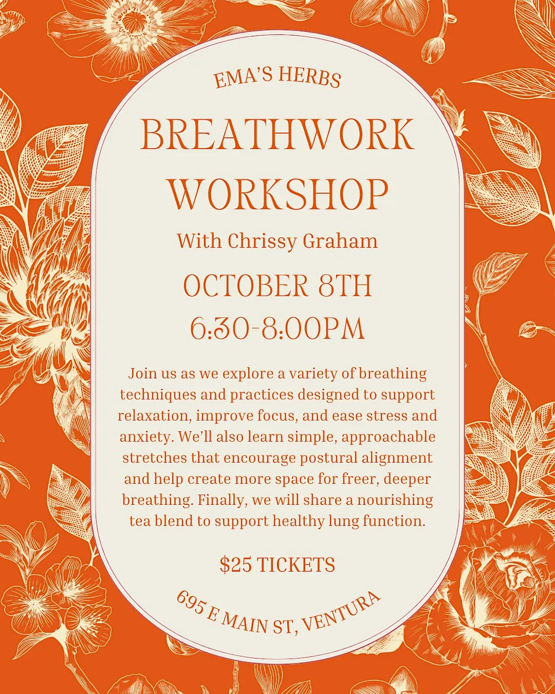Breathwork Workshop with Chrissy Graham