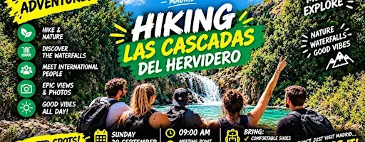Let´s go Hiking + SWIM "Las Cascadas del Hervidero"