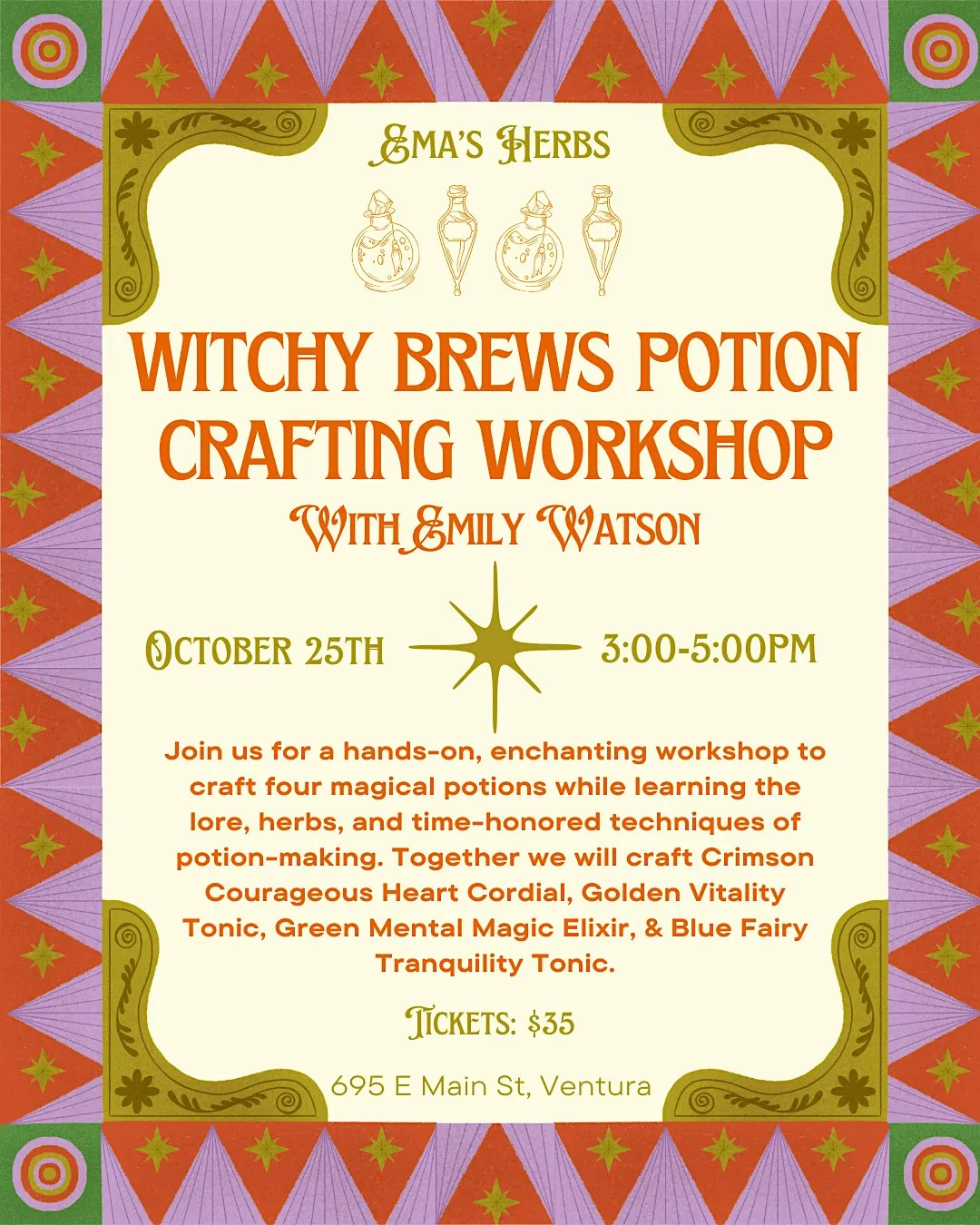 Witchy Brews Potion Crafting Workshop with Emily Watson