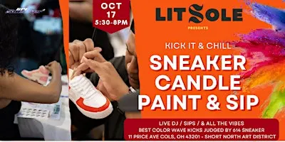 Kick It & Chill Sneaker Candle Paint & Sip