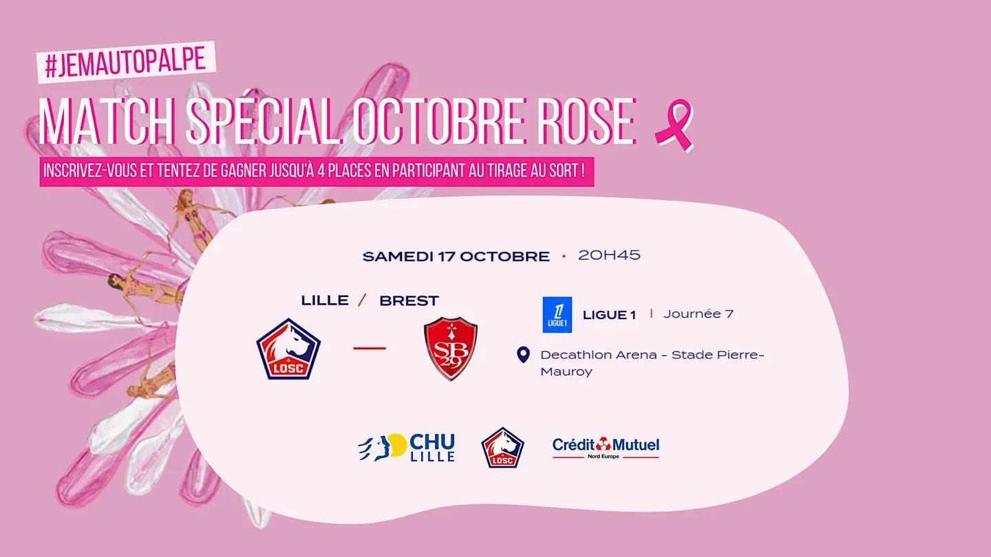 Match spécial Octobre Rose LOSC / Brest
