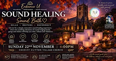 Cosy Soundbath Sheriff Hutton Village Church Sunday November 22nd 4pm