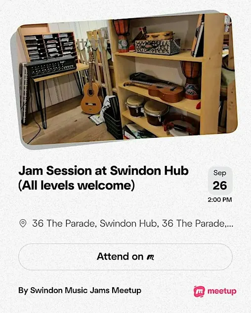 Jam Session at Swindon Hub (All levels welcome)