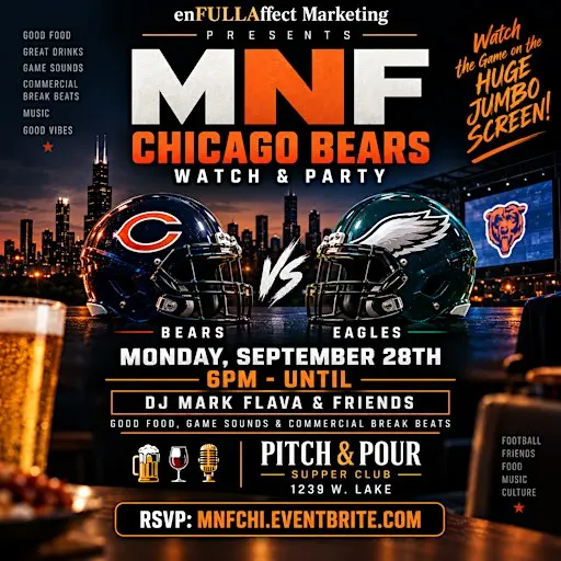 MNF Chicago Bears Watch & Party