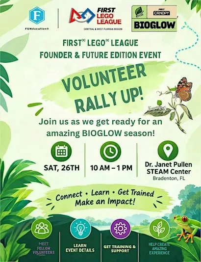 FIRST LEGO League Volunteer Rally Up