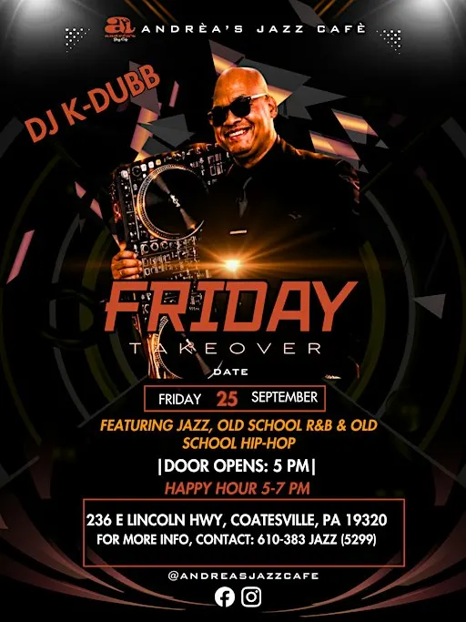 Andréa’s Jazz Café presents Friday Takeover
