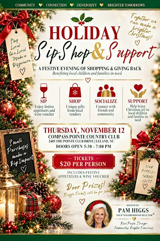 Vendors Wanted for Holiday Sip, Shop & Support