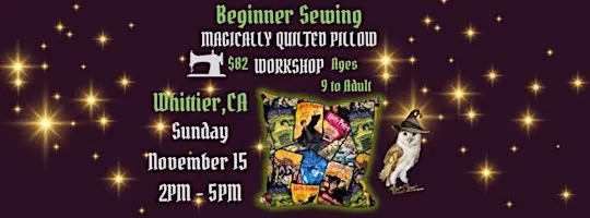 Beginner Sewing ⚡️ MAGICALLY QUILTED PILLOW WORKSHOP ⚡️