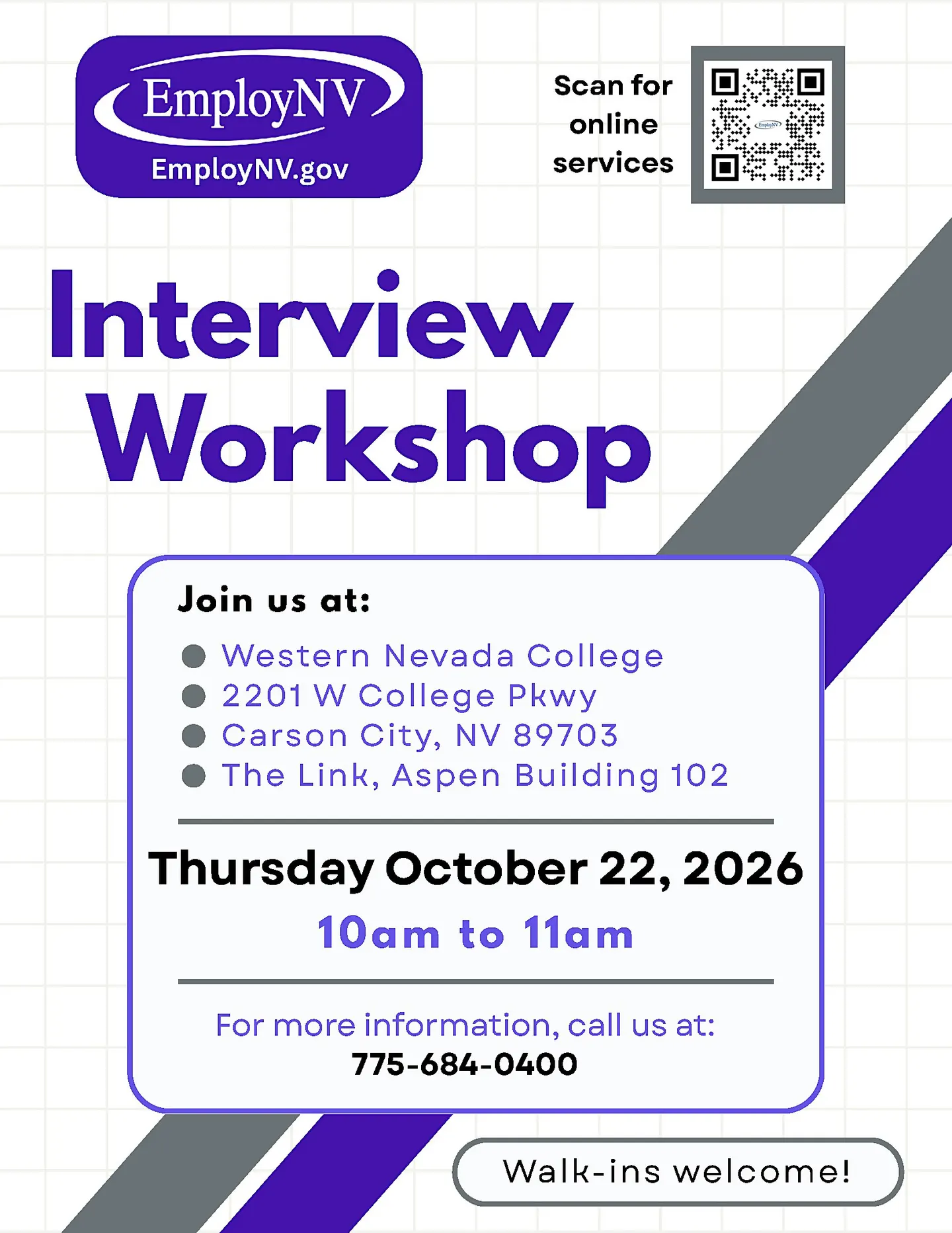 Interview Workshop - Carson City