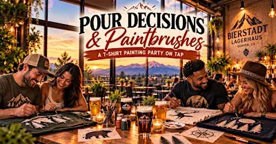 Pour Decisions & Paintbrushes: A T-Shirt Painting Party on Tap