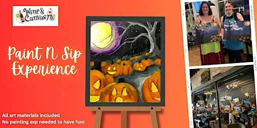 Fishers Paint and Sip- Midnight Pumpkin Patch