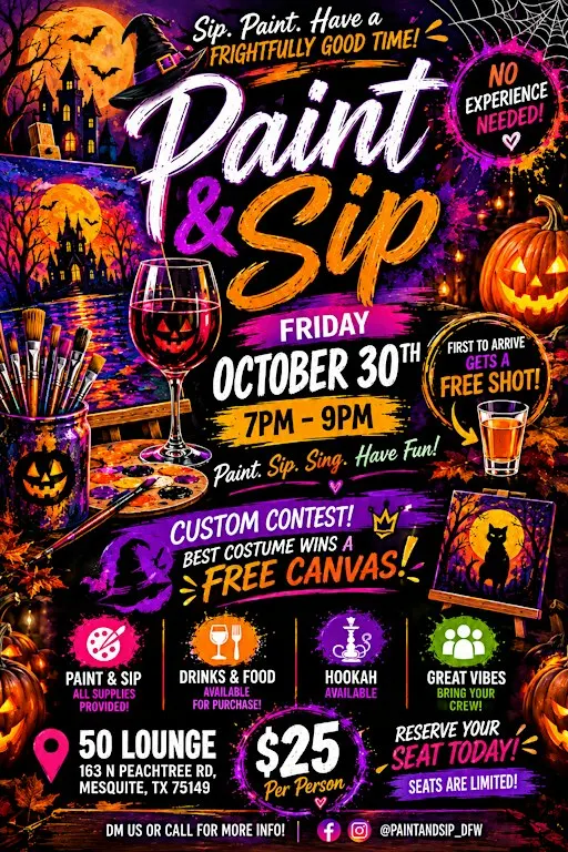 Paint and Sip: Halloween Edition