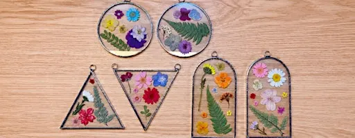 Stained Glass: Pressed Flower Suncatcher