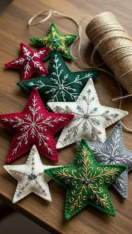 Hand Embroidery Christmas Tree Decorations and Christmas Card Workshops
