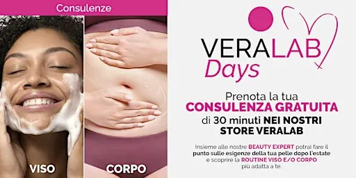 Veralab Days presso Store Veralab Roma Termini | dal 21 al 30 Settembre