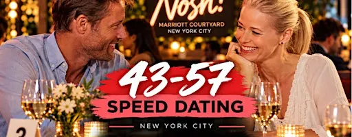 In Person Speed Dating for NYC Singles 43-57 I NYC