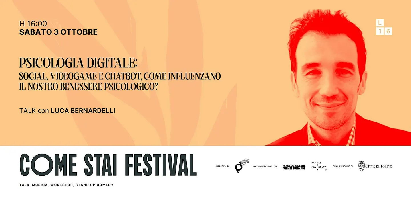 Talk con Luca Bernardelli | COME STAI FEST