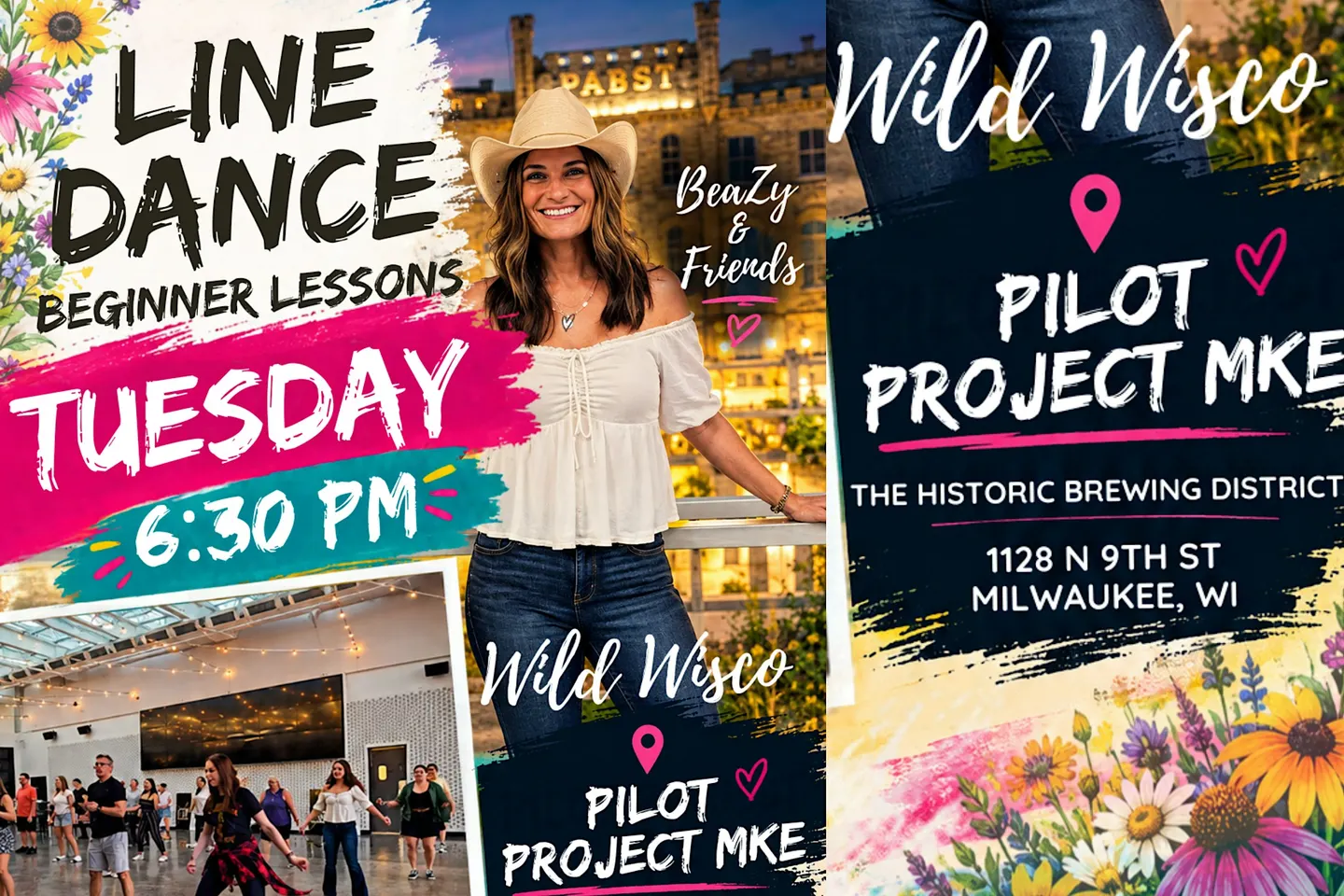 Downtown Milwaukee Line Dance Lessons + Social (Tuesday Edition!)
