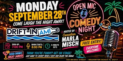 Comedy Open Mic at Drift-In AMI