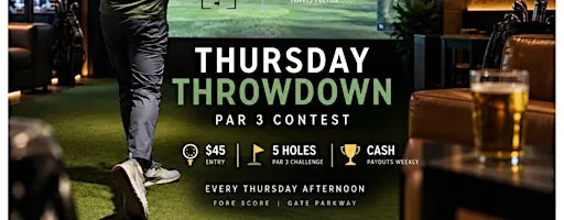 Thursday Throwdown Par 3 CLOSEST TO THE PIN *CASH GAME*